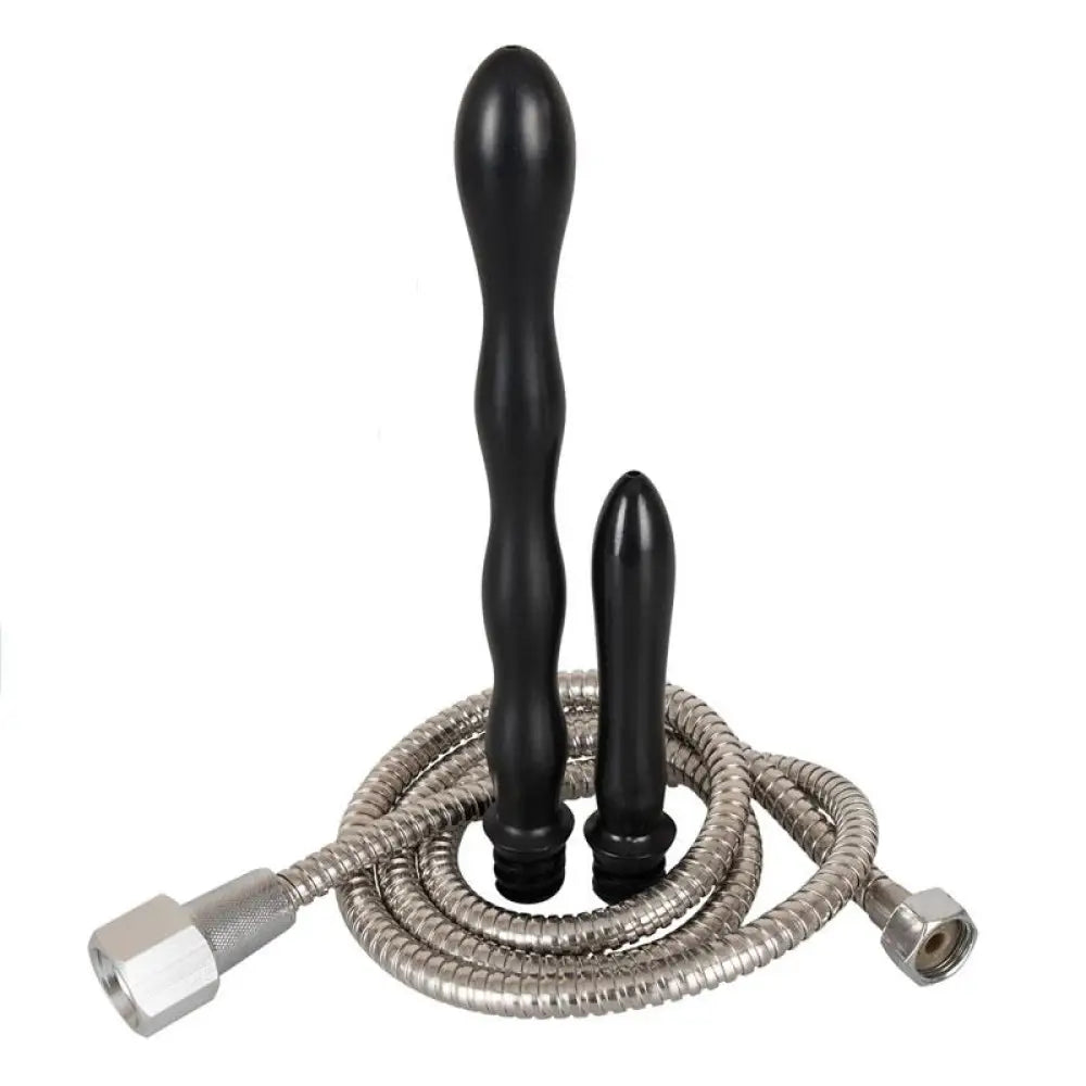 You2toys black shower me deluxe douche with two nozzles - peaches and screams