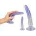 You2toys Crystal Clear Blue Anal Training Set With Suction Cup - Peaches and Screams