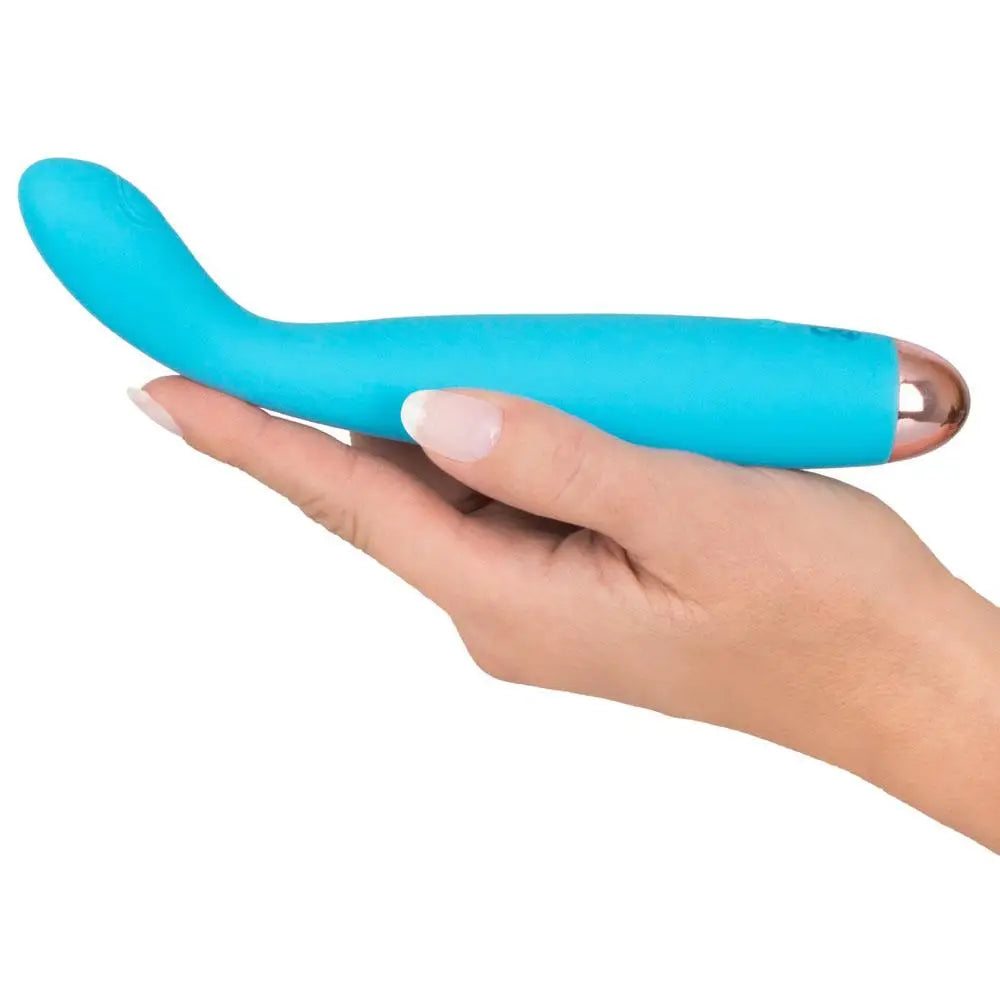 You2toys silicone blue rechargeable g spot vibrator - peaches and screams