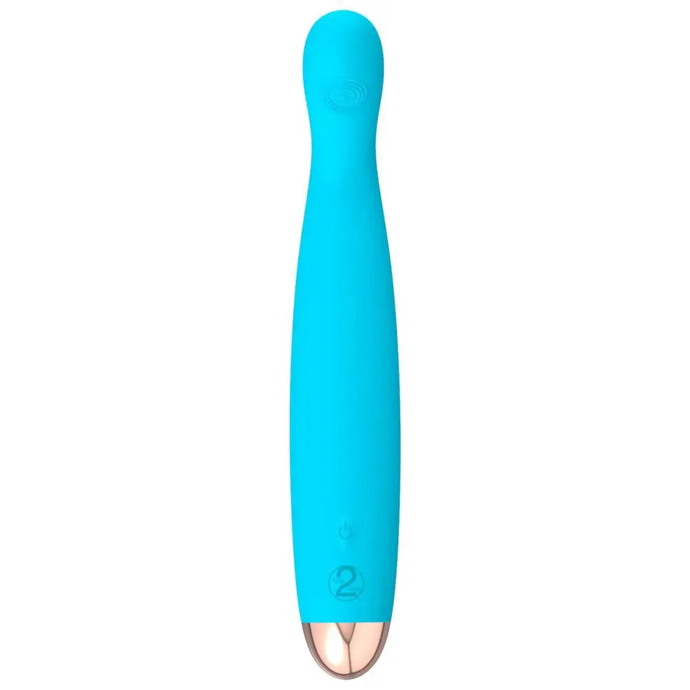 You2toys silicone blue rechargeable g spot vibrator - peaches and screams