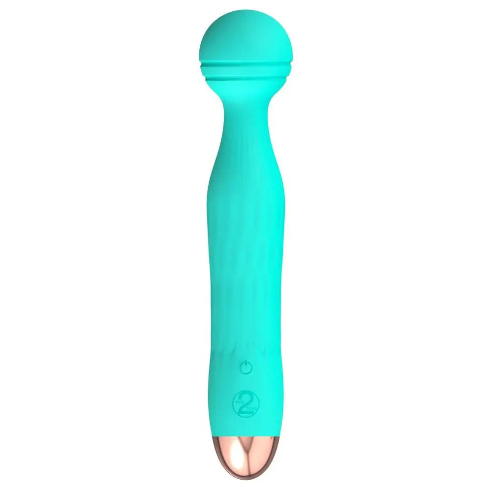 You2toys silicone green rechargeable multi speed mini vibrator - peaches and screams