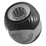 You2toys silicone grey rechargeable vibrating masturbator - peaches and screams