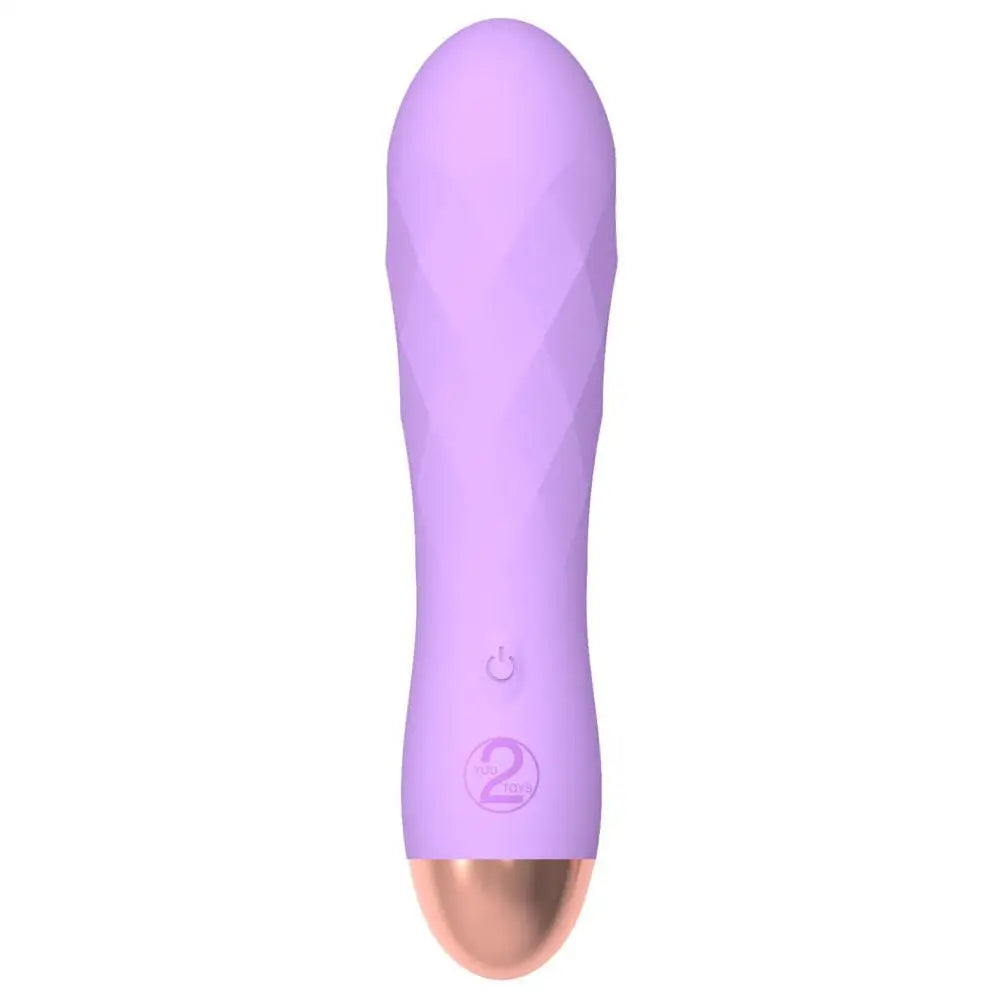 You2toys silicone purple rechargeable mini bullet vibrator - peaches and screams