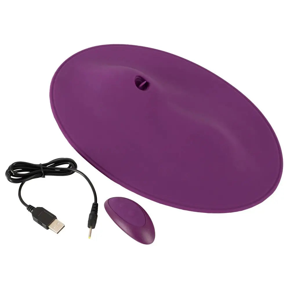 You2toys silicone purple rechargeable mini clitoral stimulator - peaches and screams