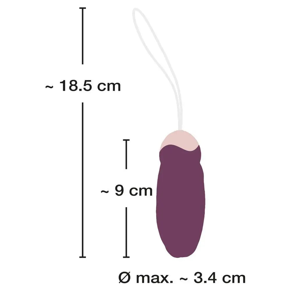 You2toys silicone purple remote rotating love ball - peaches and screams
