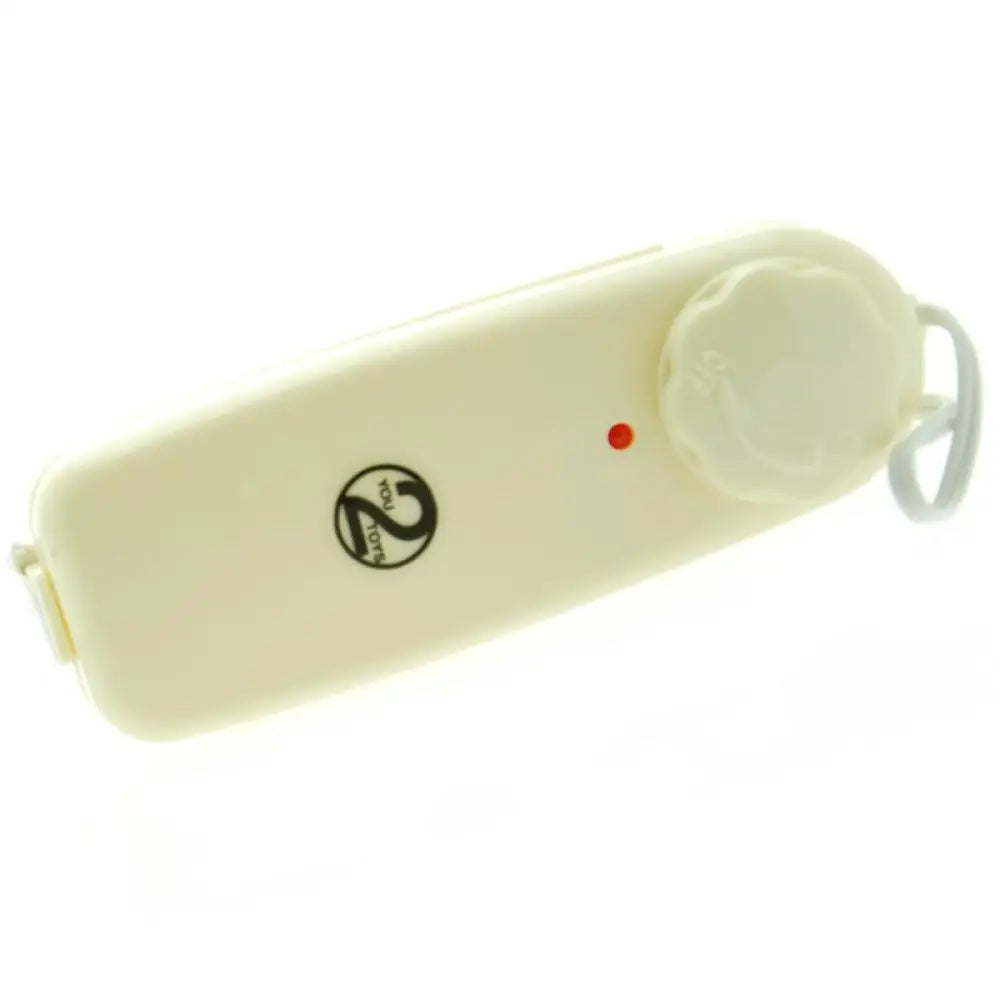 You2toys white mini bullet vibrator with remote control - peaches and screams