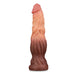 10.5-inch Lovetoy Flesh Brown Silicone Dildo With Suction Cup - Peaches and Screams
