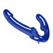 10-inch Blue Vibrating Strapless Strap-on For Lesbian Couples - Peaches and Screams