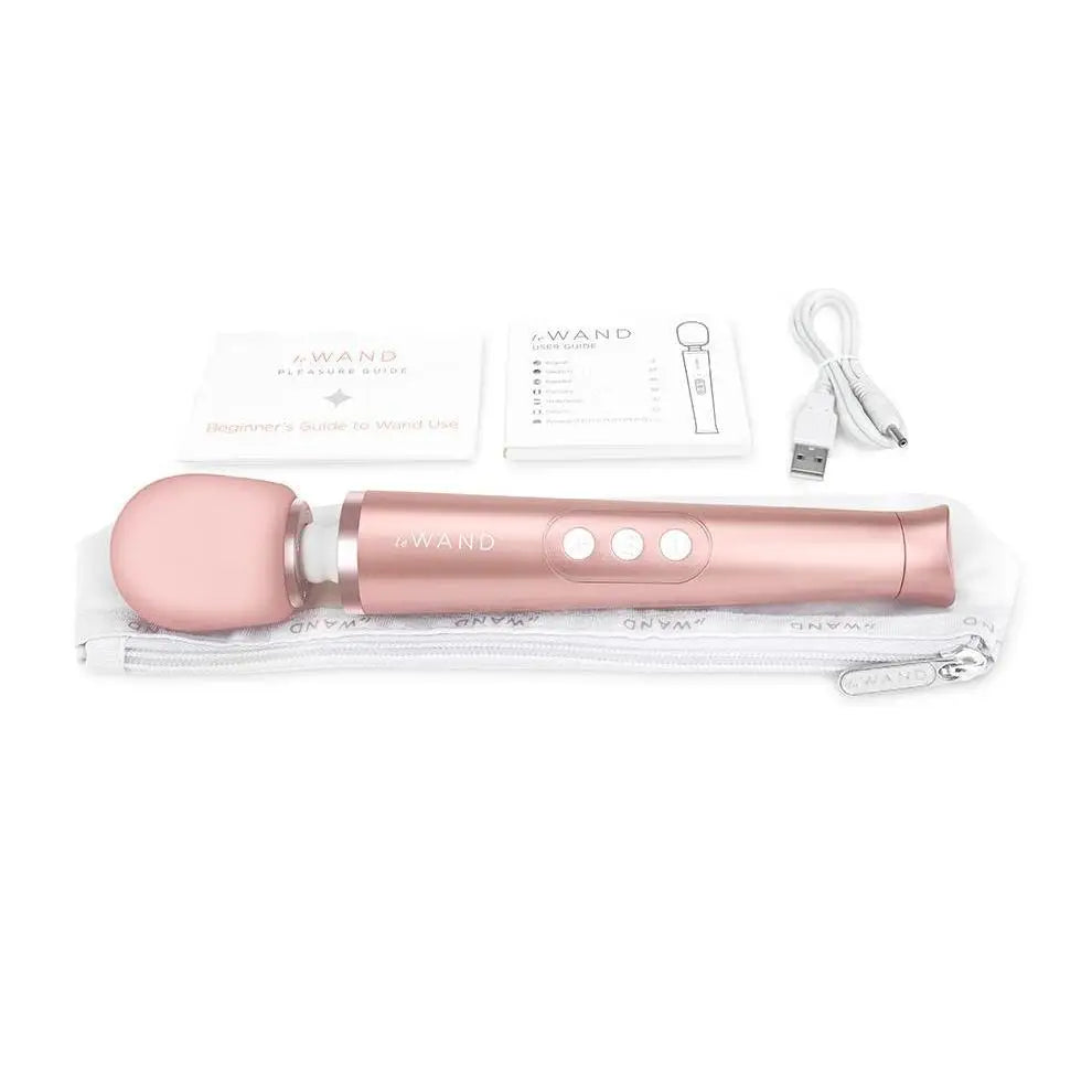 10 - inch Le Wand Silicone Gold 16 - function Vibrating Massager - Peaches and Screams