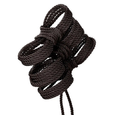 10 Metres California Cotton Black Bondage Rope For Bdsm Couples - Peaches and Screams