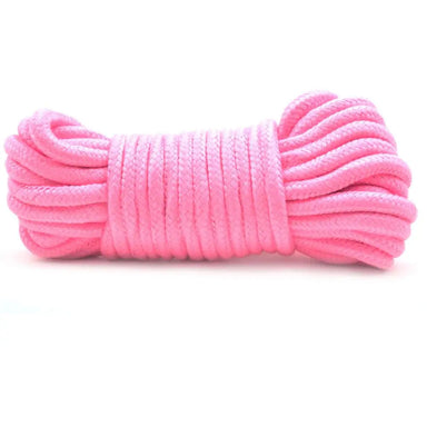 10 Metres Cotton Pink Soft Feel Bondage Rope For Bdsm Couples - Peaches and Screams