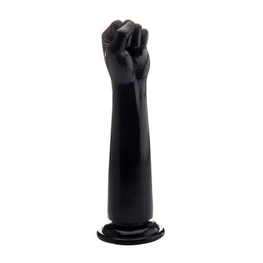 12.8-inch Shots Black Large Fist Dildo With Real Knuckles - Peaches and Screams
