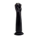 12.8 - inch Shots Black Large Fist Dildo With Real Knuckles - Peaches and Screams
