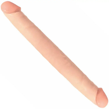 12 - inch Bendable Double - ended Realistic Flesh Penis Dildo - Peaches and Screams