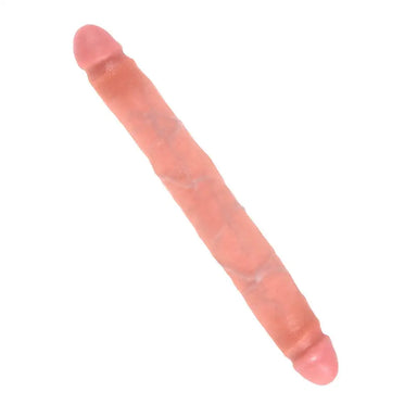 12 - inch Realistic Feel Flesh Double - ended Penis Dildo For Couples - Peaches and Screams