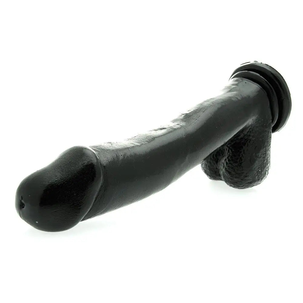 12-inch Realistic Large Black Penis Dildo With Suction-cup - Peaches and Screams