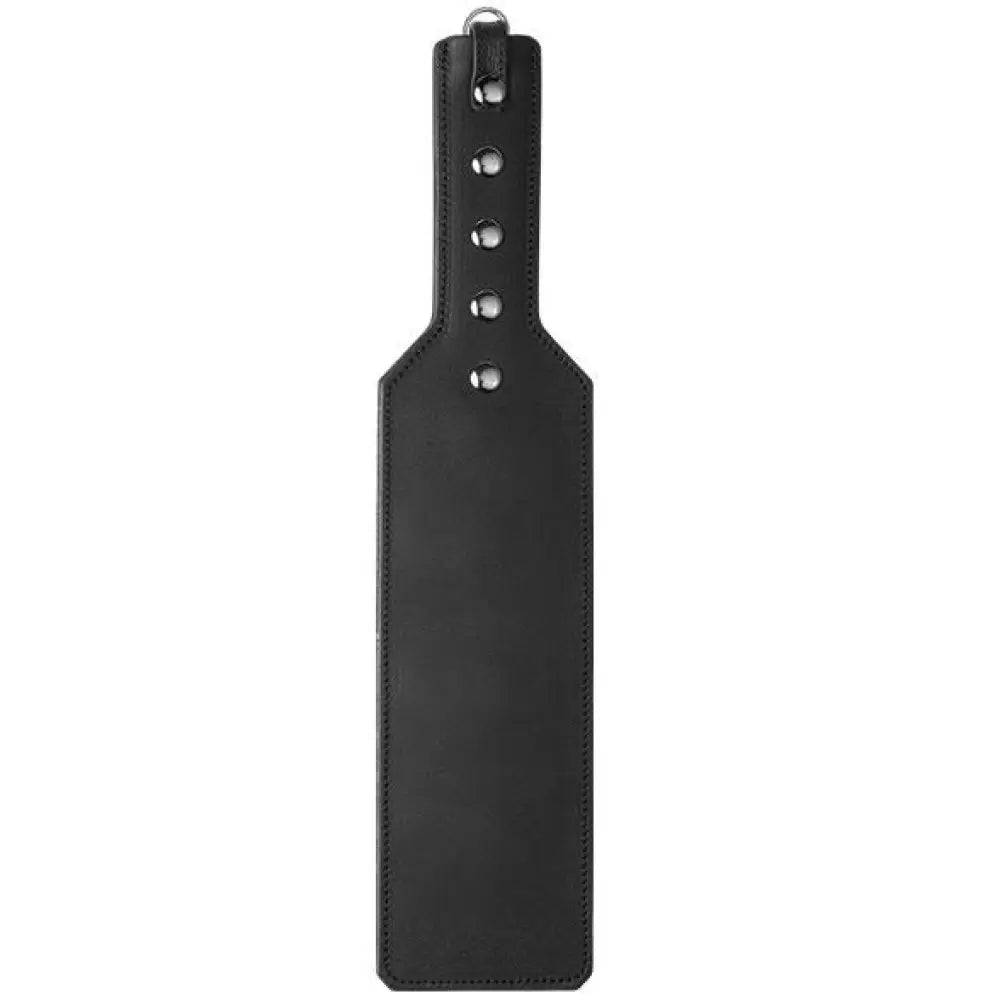 13.25 Inch Electrastim Black Electro Leather Sex Paddle - Peaches and Screams