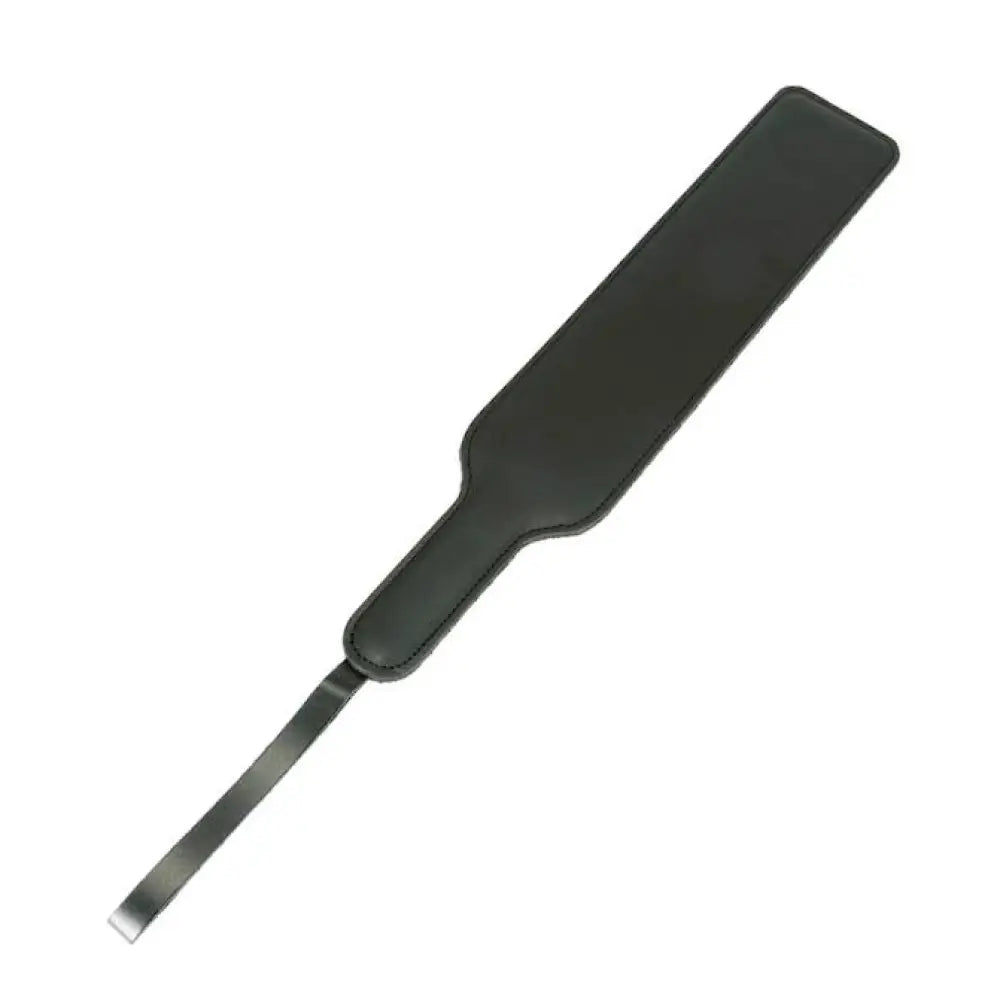 15.5 Inch Rimba Black Wide Leather Paddle - Peaches and Screams