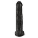 15 - inch Pipedream Massive Black Penis Dildo With Suction Cup Base - Peaches and Screams