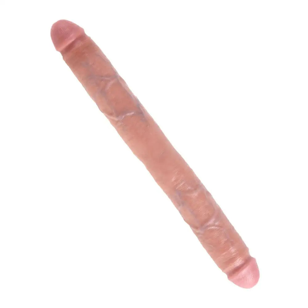 16-inch Realistic Feel Bendable Veined Double-ended Penis Dildo - Peaches and Screams