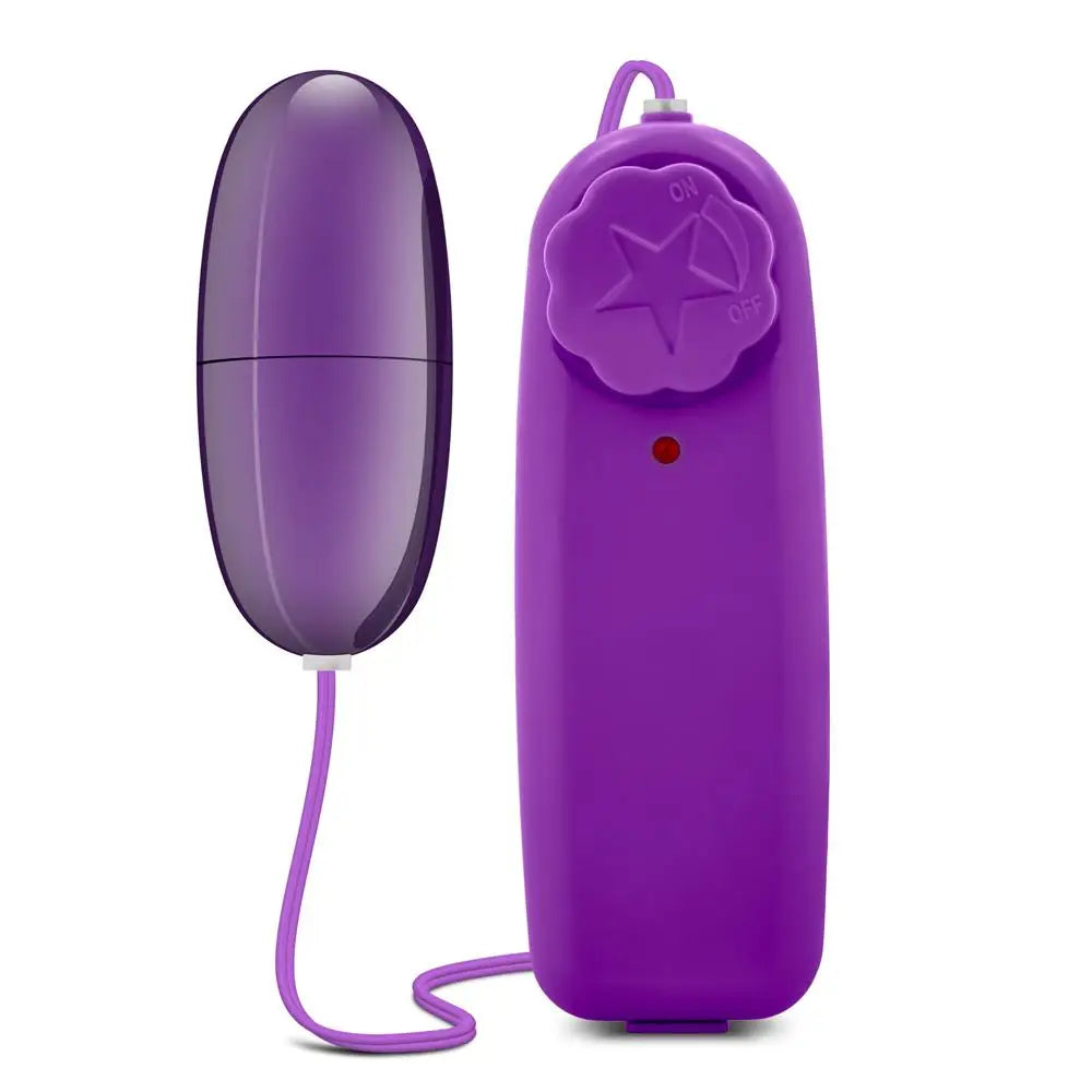 2.25 - inch Purple Waterproof Mini Bullet Vibrator With Wired Controller - Peaches and Screams