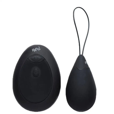 2.4-inch Silicone Black Remote-controlled Mini Vibrating Love Egg - Peaches and Screams