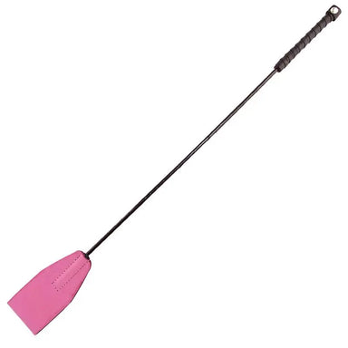 25 Inch Rouge Garments Pink Leather Riding Crop - Peaches and Screams
