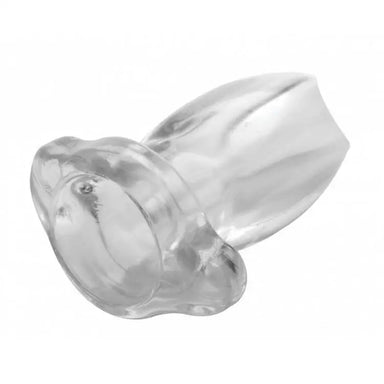 3.25-inch Master Series Clear Small Hollow Butt Plug - Peaches and Screams