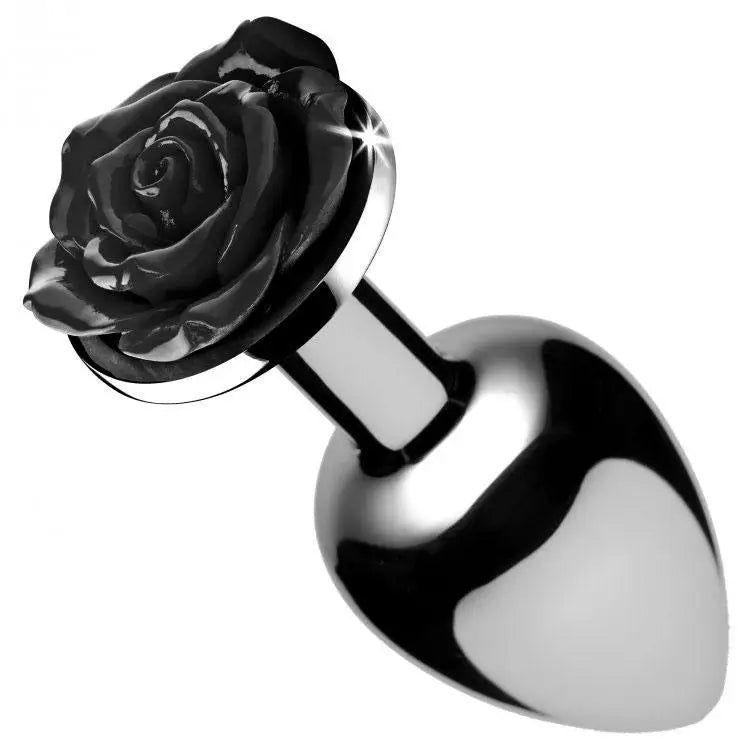 3.5-inch Booty Sparks Black Medium Aluminium Metal Butt Plug - Peaches and Screams