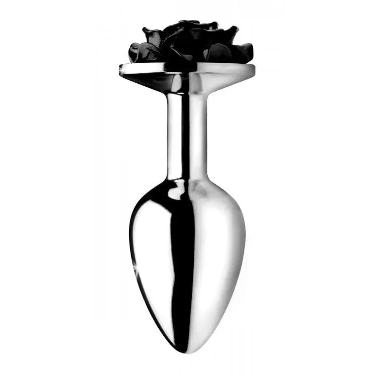 3.5-inch Booty Sparks Black Medium Aluminium Metal Butt Plug - Peaches and Screams