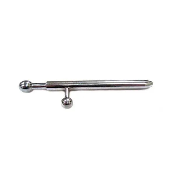 3.5-inch Rouge Garments Stainless Steel Key Hollow Urethral Plug - Peaches and Screams