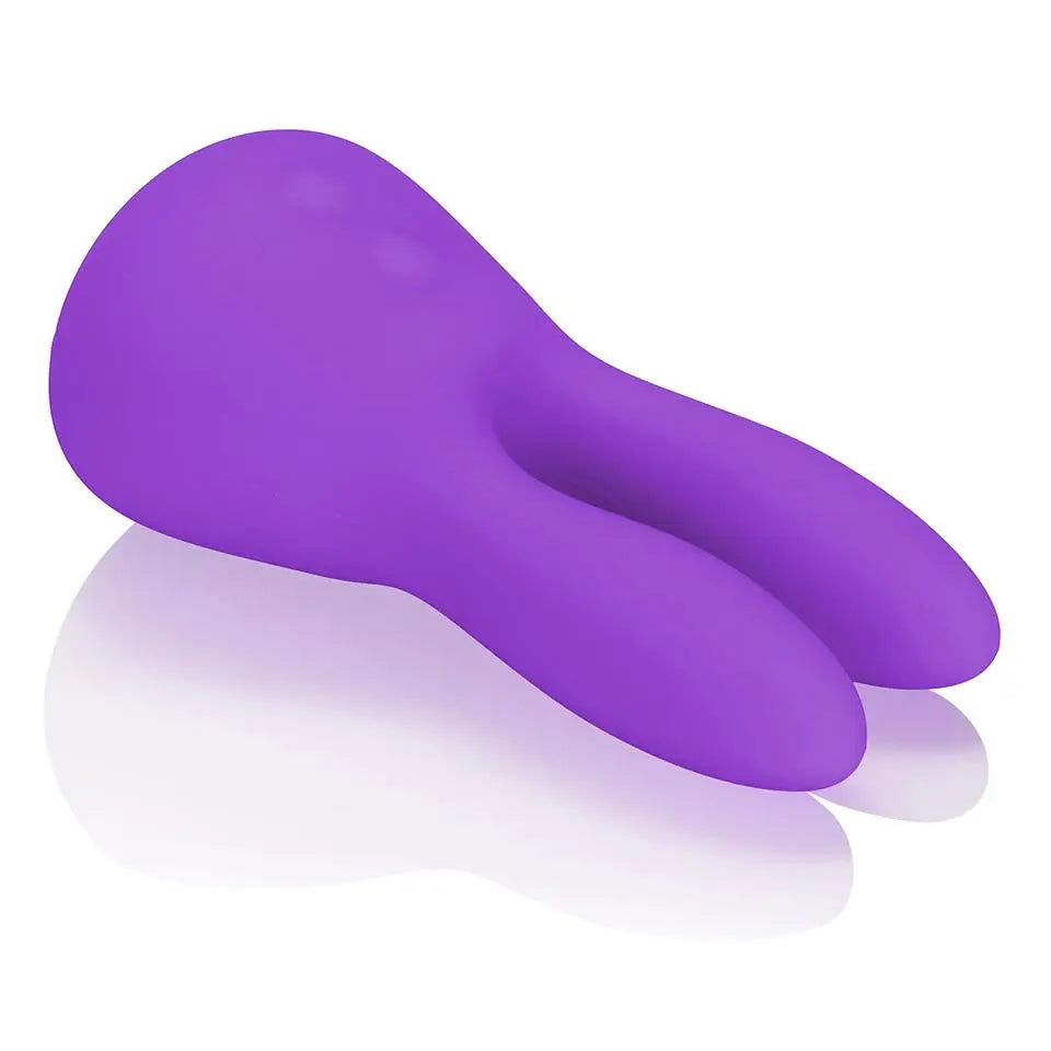 3.6 - inch Silicone Purple Mini Rechargeable Clitoral Vibrator - Peaches and Screams