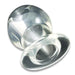 3.75-inch Perfect Fit Clear Double-tunnel Medium Hollow Butt Plug - Peaches and Screams