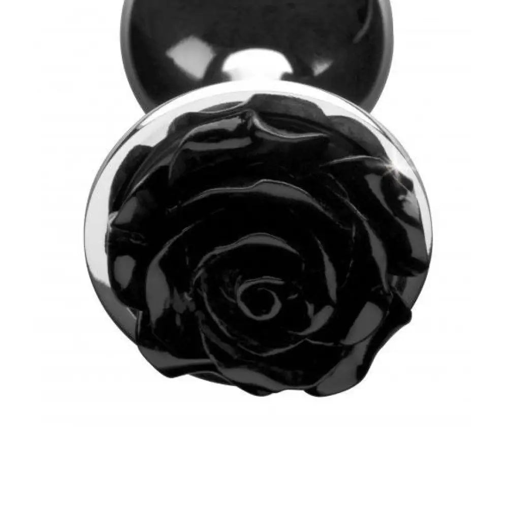 3-inch booty sparks black small aluminium metal butt plug - peaches and screams