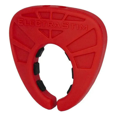 3-inch Electrastim Red Silicone Fusion Viper Bipolar Cock Ring - Peaches and Screams