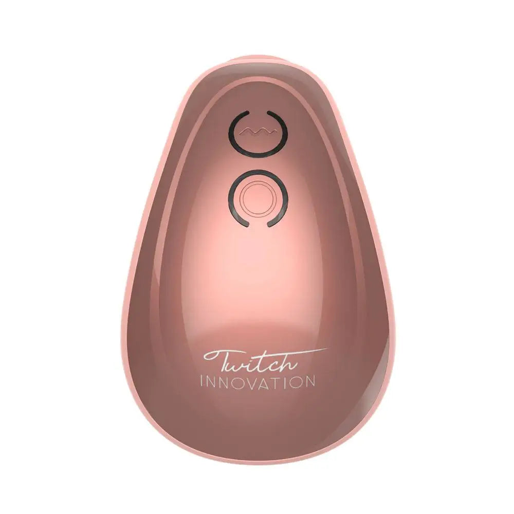 4.1-inch Shots Silicone Gold Rechargeable Clitoral Stimulator with Dual Motors - Peaches and Screams