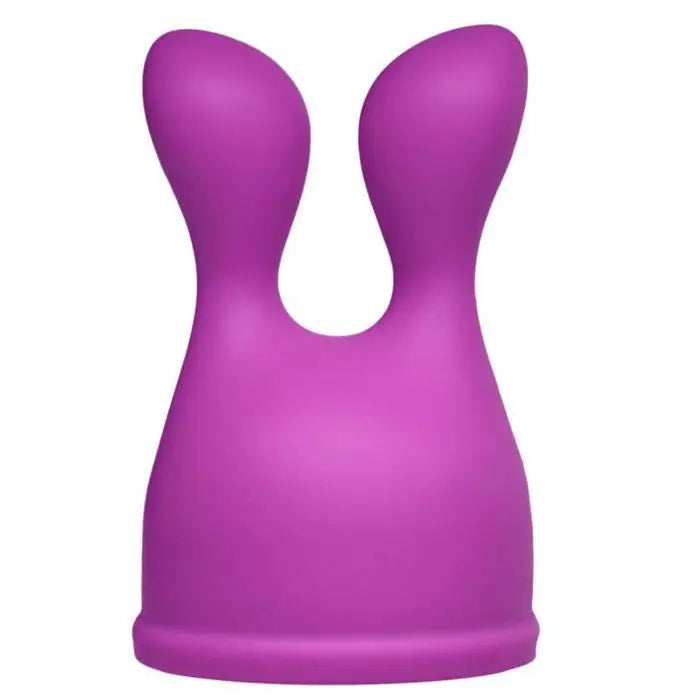 4.25 - inch Purple Silicone G - spot And Clit Stim Wand Attachment For Her - Peaches and Screams