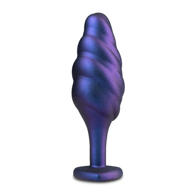 4.5 Inch Blush Novelties Silicone Purple Bumped Bling Butt Plug - Peaches and Screams