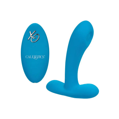 4.5 - inch Colt Silicone Blue Rechargeable Mini Vibrator With Remote - Peaches and Screams