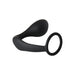 4.5 - inch Dream Toys Silicone Black Butt Plug With Cockring - Peaches and Screams
