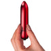 4.75-inch Rocks Off Red 10-speed Waterproof Mini Bullet Vibrator - Peaches and Screams