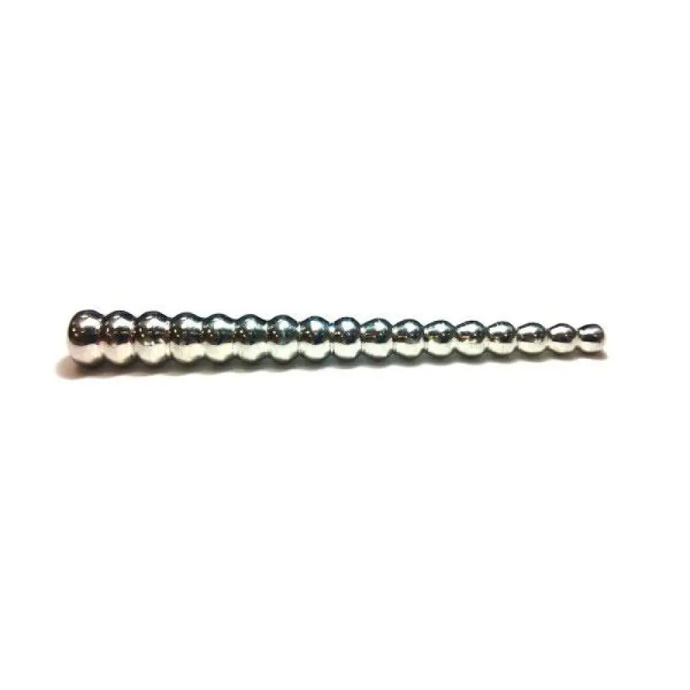 4.8 Inch Rouge Stainless Steel Beaded Urethral Sound - Peaches and Screams