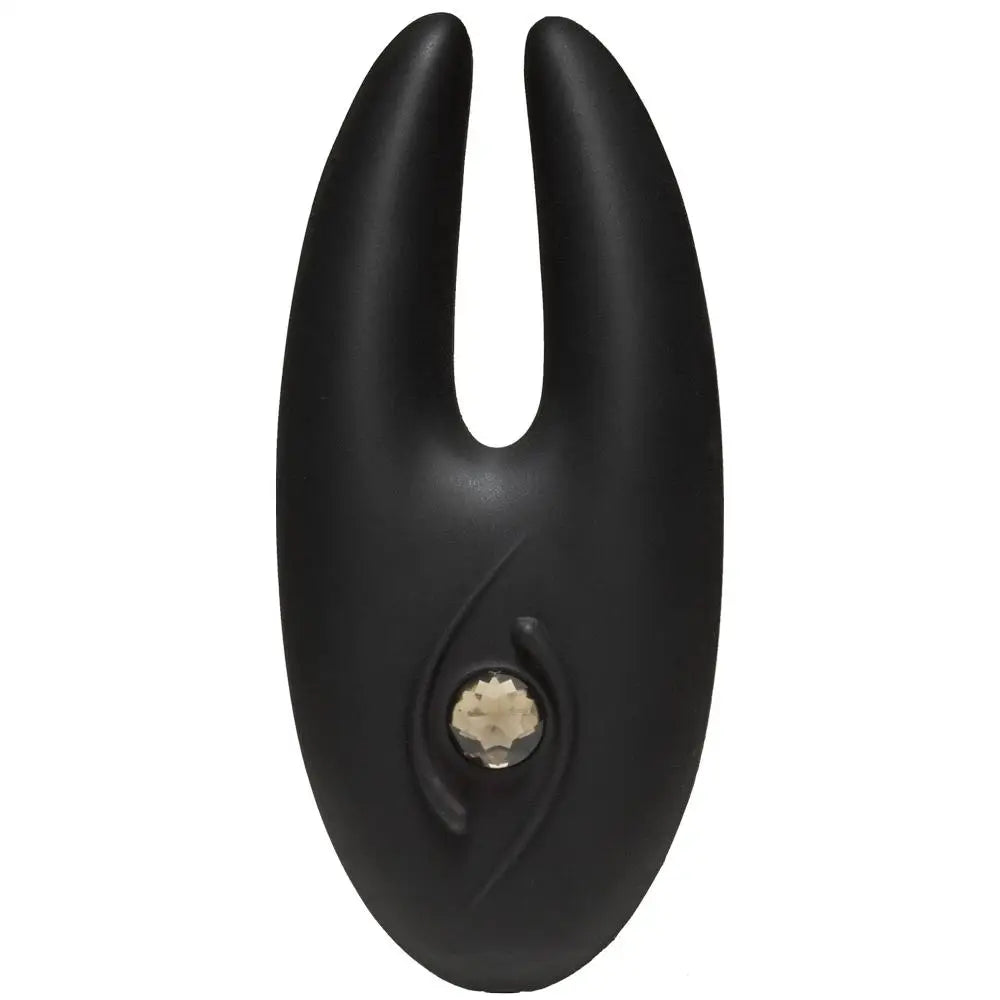 4-inch Doc Johnson Silicone Black Rechargeable Mini Rabbit Vibrator - Peaches and Screams