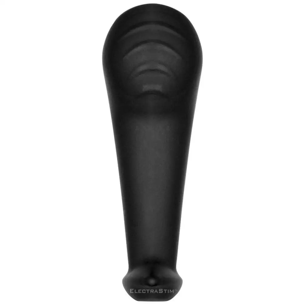 4 inch electrastim silicone black g-spot electro probe - peaches and screams