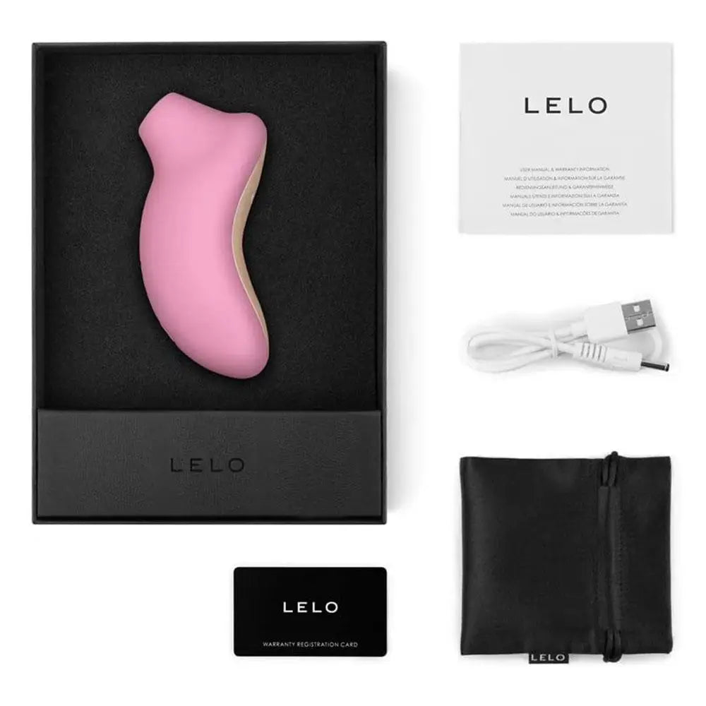 4-inch lelo silicone pink rechargeable mini clitoral vibrator - peaches and screams