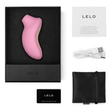 4-inch lelo silicone pink rechargeable mini clitoral vibrator - peaches and screams