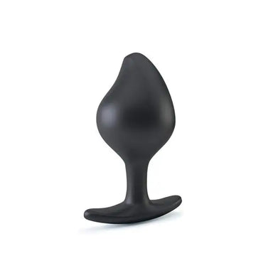 4-inch Mystim Silicone Black Large Electrastim Butt Plug - Peaches and Screams