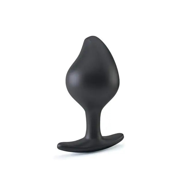 4 - inch Mystim Silicone Black Large Electrastim Butt Plug - Peaches and Screams