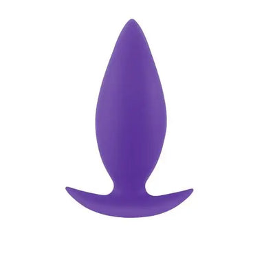 4-inch Ns Novelties Purple Silicone Medium T-bar Butt Plug - Peaches and Screams