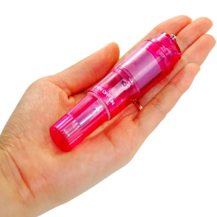 4-inch Pink Pocket Mini Vibrator with Interchangeable Heads - Peaches and Screams